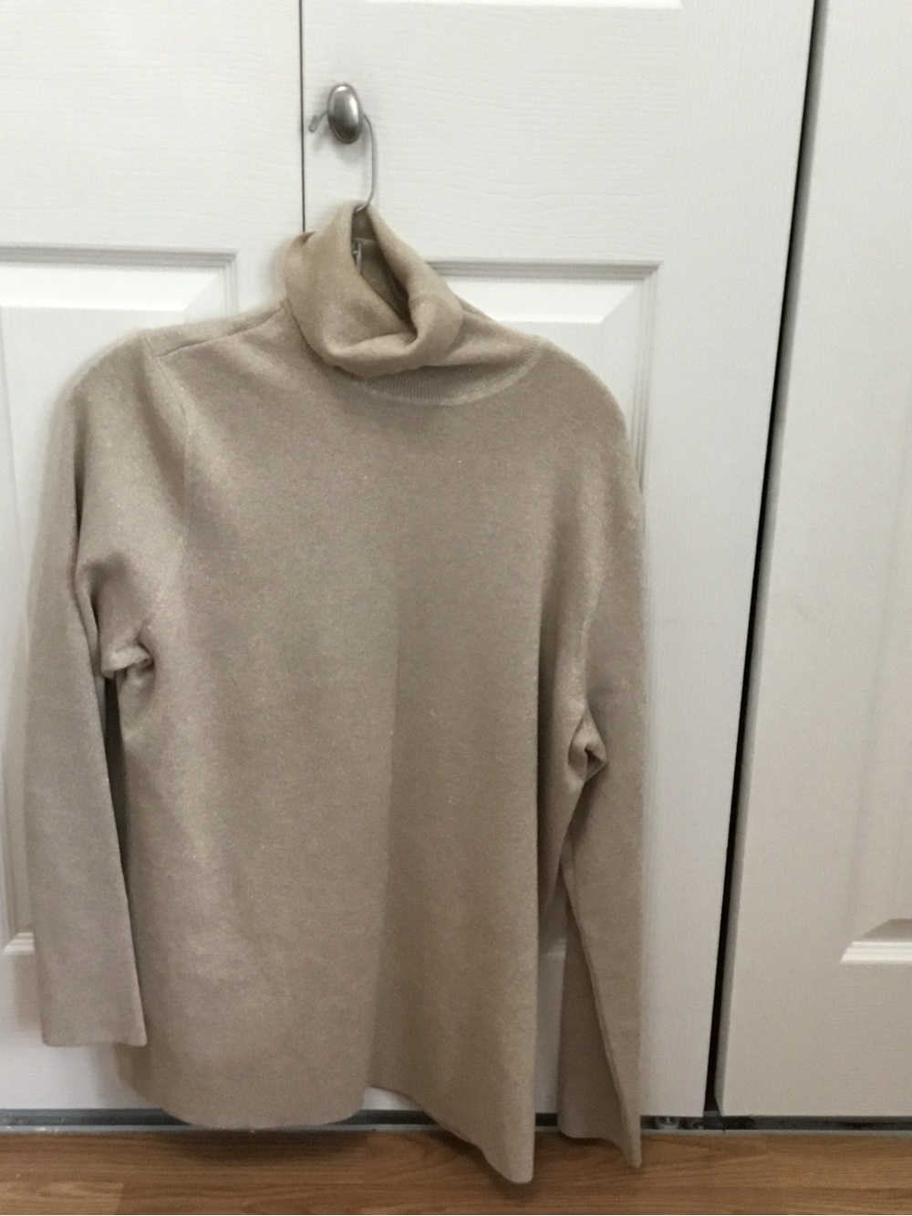 Chico's Beige Turtleneck Sweater
